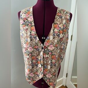 111 Main Vintage Vest Size Large XL. Easter spring